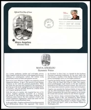 2015 Maya Angelou Sc 4979 FDC PCS author poet civil rights dynamic legacy voice