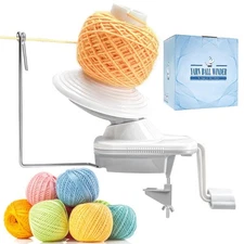 Yarn Winder, Yarn Ball Winder, Easy-to-Install Yarn Cake Winder Efficiently M...