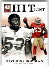 2012 Panini Elite NaVorro Bowman Hit List #/999 #13