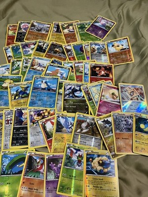 Pokémon Bulk Lot 120 Cards HGSS DP BW XY + 3 Holo, EX, V+ 5 Reverse Holo 