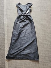 Alfred Sung Black Maxi Gown Sleeveless Formal Dress Wedding Guest Evening Wear 8