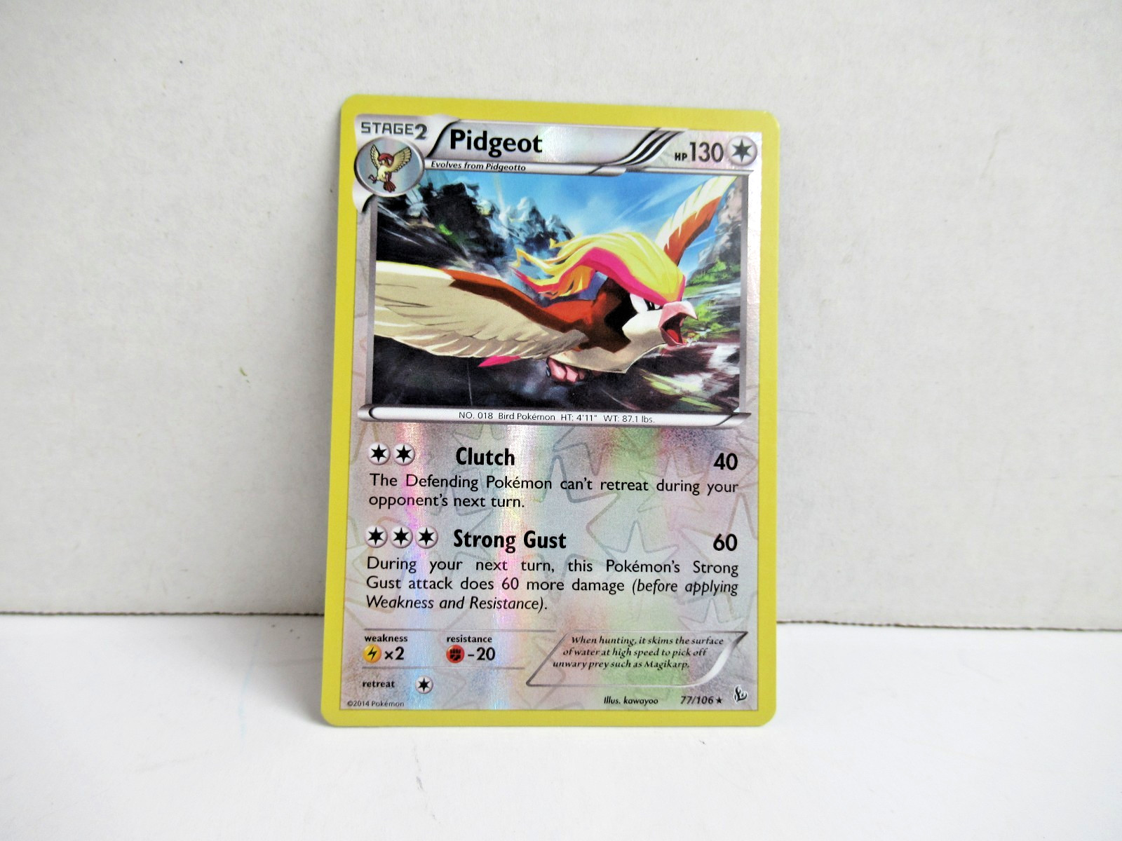 Pokemon tcg XY - Flashfire Pidgeot #77/106 Reverse Holo