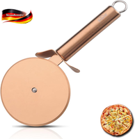 Edelstahl Pizzaschneider Mit Titanbeschichtung FüR PräZises Schneiden Leicht Zu