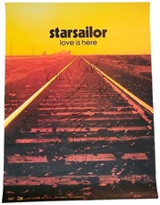 Starsailor Signed 18x24 Love Is Here Album Lp Cd Poster