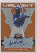 2018 Leaf Valiant Orange /35 Julio Pablo Martinez #BA-JPM Auto 0ps7