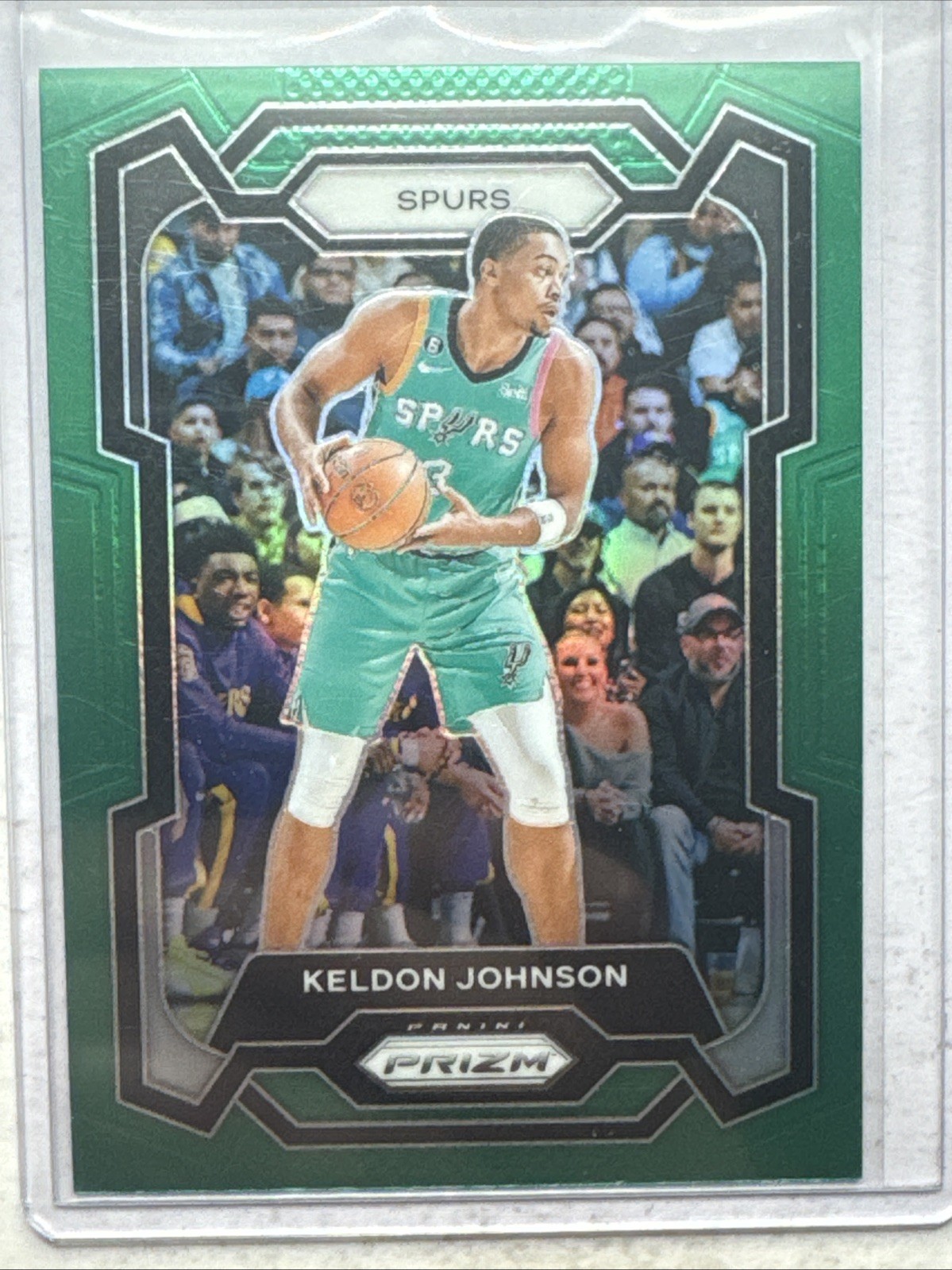 2023-24 Panini Prizm - Keldon Johnson #82 Green Prizm