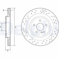 2X Delphi Bremsscheibe BG4958C FüR MERCEDES-BENZ