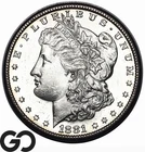 1881-S Morgan Silver Dollar Coin, PL Obverse, Gem BU++
