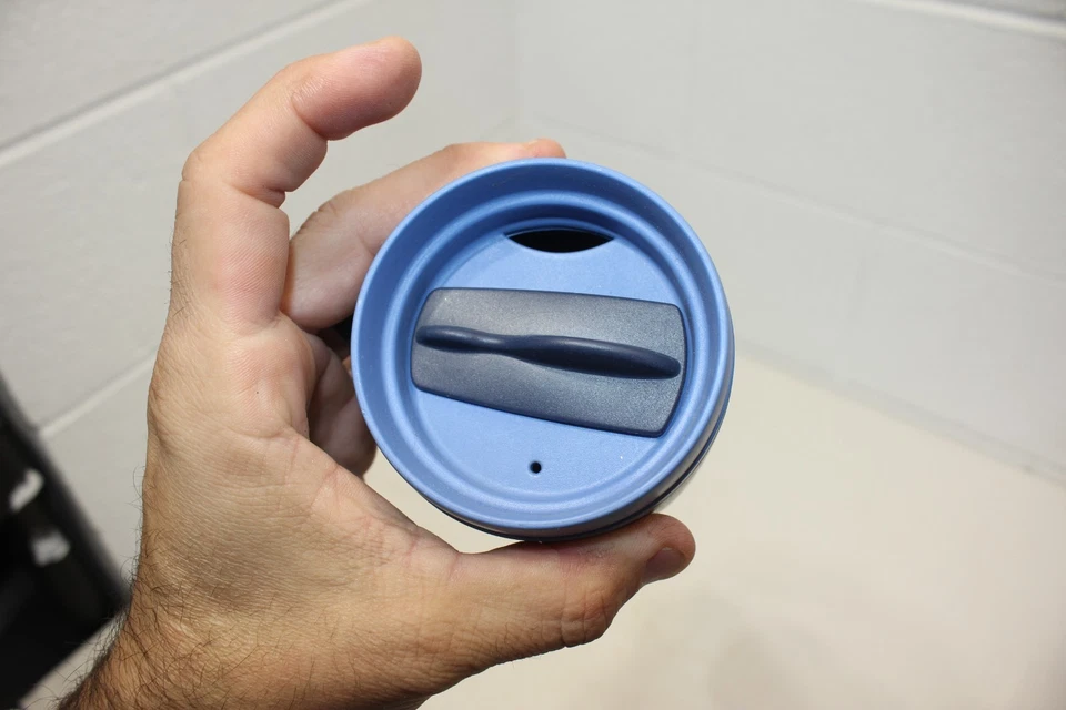 Genuine! Aladdin Insulated eCycle Travel Coffee Mug Cup 16 oz Blue! twist to sip - Image 3 of 4