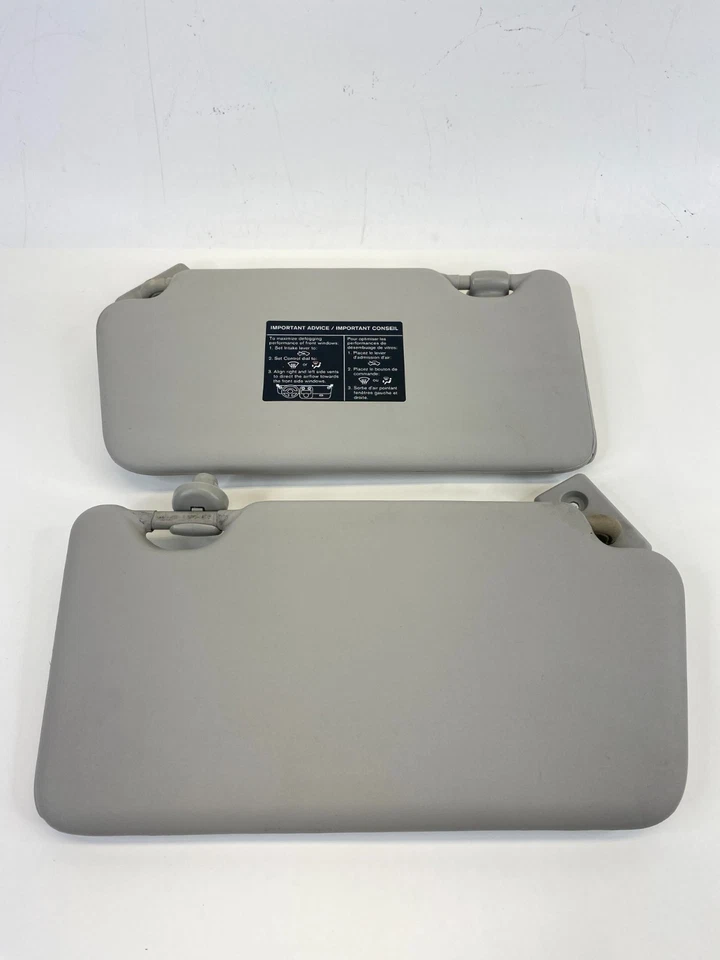 2014 2015 Nissan Versa Note Left & Right Sun Visor Sunvisor Set Pair OEM Foto 4 de 4