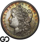 1904-O Morgan Silver Dollar Coin, Beautiful Rainbow Color, Gem BU++