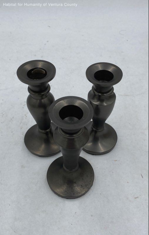 Metal Candlesticks (3)