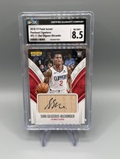 2018 Shai Gilgeous-Alexander #’d /10 RC Auto Floorboard Signatures Panini CGC