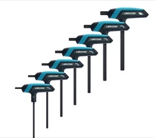 7PCS T Handle Allen Wrench 2.5mm-10mm/SAE 1/8"-3/8" Hex Key Set Bike Repair Tool