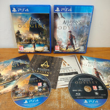 Assassins Creed Origins & Odyssey Playstation 4 PS4 Video Game Manual PAL Pair