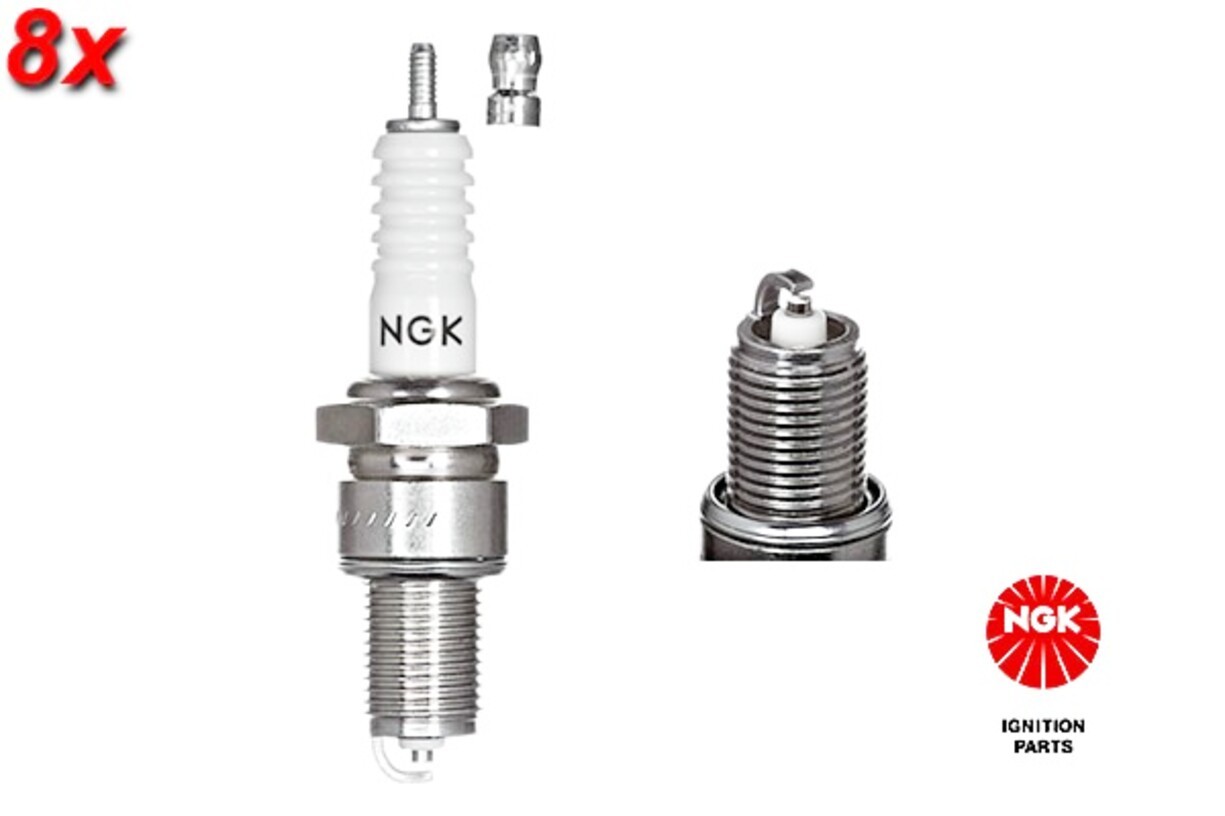 8x NGK Nickel BP6ES Spark Plug For MERCEDES W463 C126 W126 68-94 A0021592403