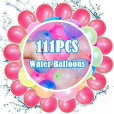 111pcs Instant Fill Water Balloons Quick-Filling Summer Splash Toy Set for Kids