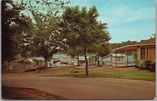 Hot Springs National Park, Arkansas Postcard LAKESIDE TRAILER PARK RVs Camping