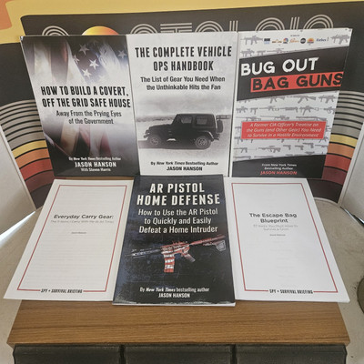 Jason Hanson 6 Book Lot Home Defense & Survival Guides Bug Out Bag Guns