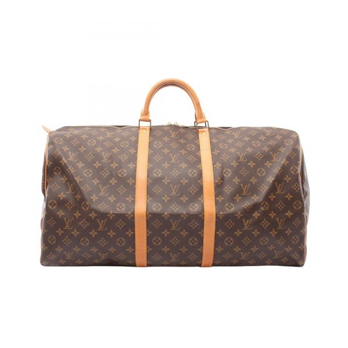 LOUIS VUITTON Keepall 60 travel hand bag M41422 Monogram leather Brown Used
