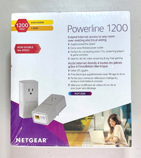 NETGEAR Powerline 1200 PLP1200 ETHERNET EXTENSION, 1200 Mbps, 2015 SEALED