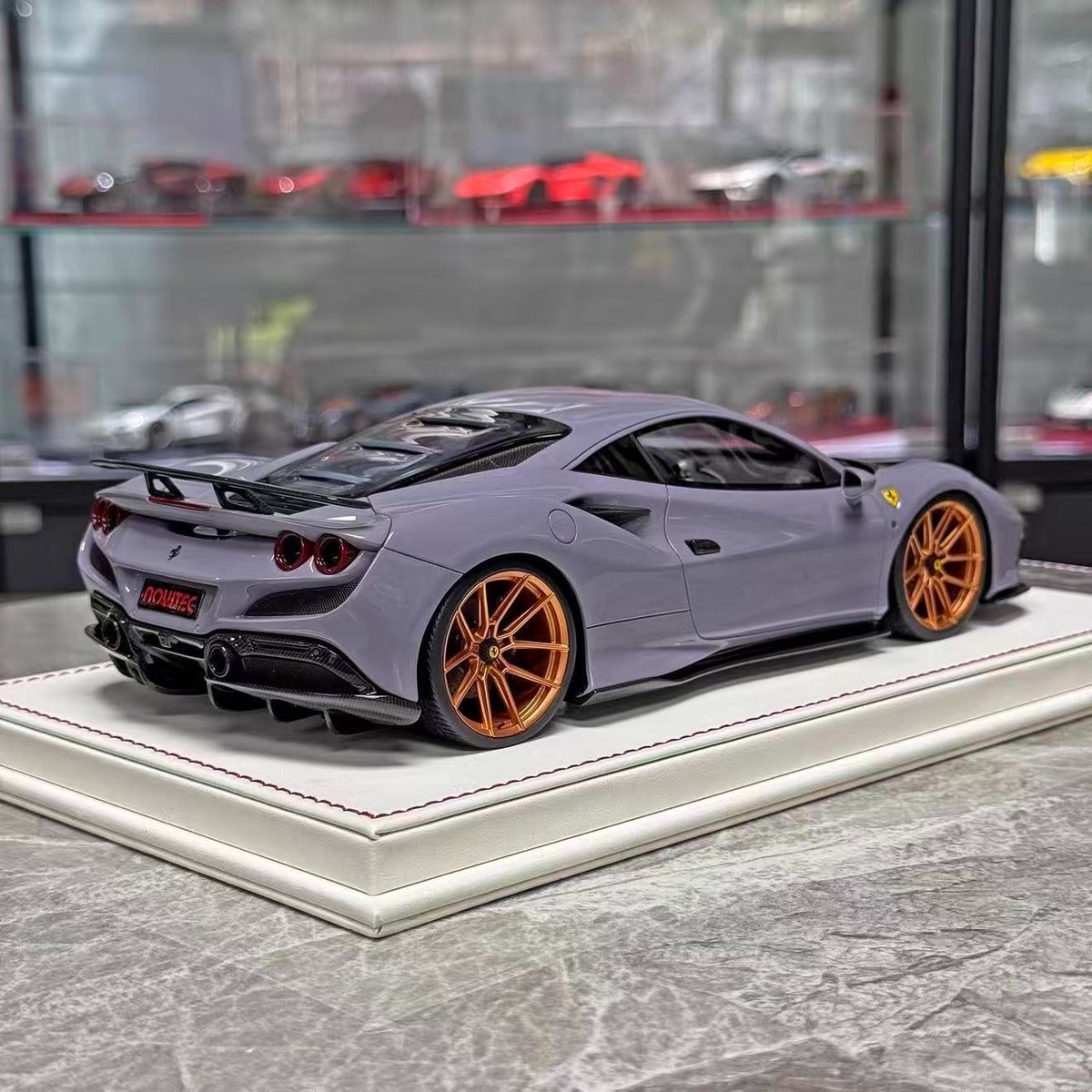 SUPER RARE* Davis & Giovanni 1/18 Ferrari F8 Tributo Novitec Gray