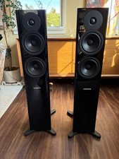 DYNAUDIO EVOKE 30 Floorstanding Speakers Piano Black MSRP $3999.99