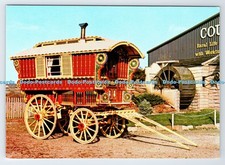 D335789 Exmouth. Devon. Sandy bay. Country Life Museum. Romany Caravan. Traditio