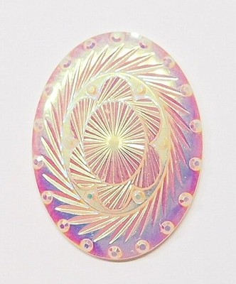 4 of 2 Colors 40x30mm Vertical /Horizontal Acrylic Geometric 3-D Opal Cabochons