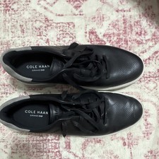 Cole Haan Grand 360 Mens Black Leather Lace-U...