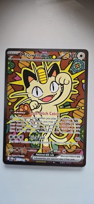 Meowth ex 121/088 ENGLISH Special Illustration Rare - Perfect