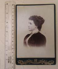 CDV Foto Büste der jungen Dame - H. Hemmins - Old Swindon