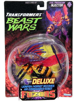 Transformers Beast Wars Deluxe Fuzors Injector Lionfish Hornet
