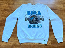 VTG Oneita UCLA Bruins Sweatshirt Men L Large Puff Print Pullover USA NCAA 90s