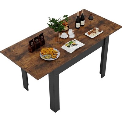 Ausziehbarer Esstisch 105/150x70cm Industrial Küchentisch Holz Metall Wohnzimmer