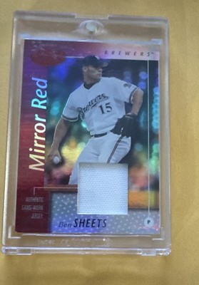 2002 Leaf Certified - Ben Sheets #5 Mirror Red Materials /150 (MEM)