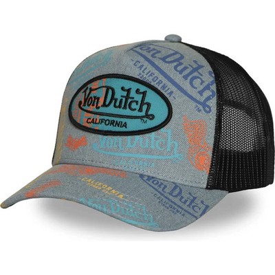 VON DUTCH CAFE JEANSBLAUE TRUCKERMÜTZE **100 % AUTHENTISCH**