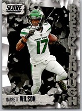 2023 Panini Score Garrett Wilson #7 New York Jets NFL Football Breakthrough
