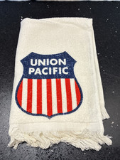 Vtg Union Pacific Railroad Logo Restroom Towel 17"x11"