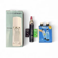 SodaStream TERRA Sparkling Water Maker  VALUE BUNDLE  CQC CO2 system