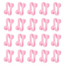 20Pcs Clothes Hanger Connector Hooks ABS Hanger Extender Hooks Pink