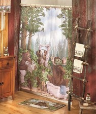 18-Pc In the Woods Avanti Bear Bath Collection Laughing Bear Art Jeffery Severn