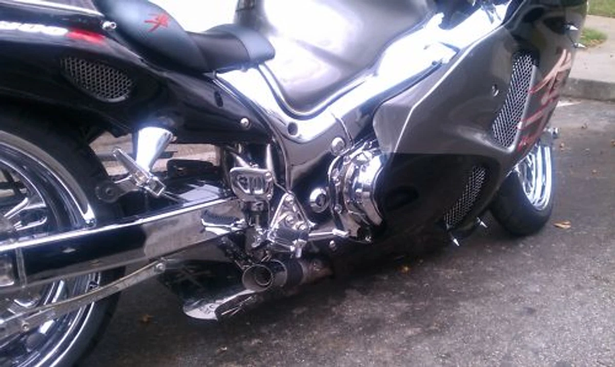 Hayabusa 4 into 1 cheap exhaust