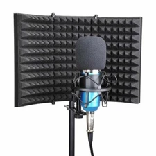 INTSUPERMAI Microphone Isolation Shield Studio MicSound Absorbing Foam Reflector