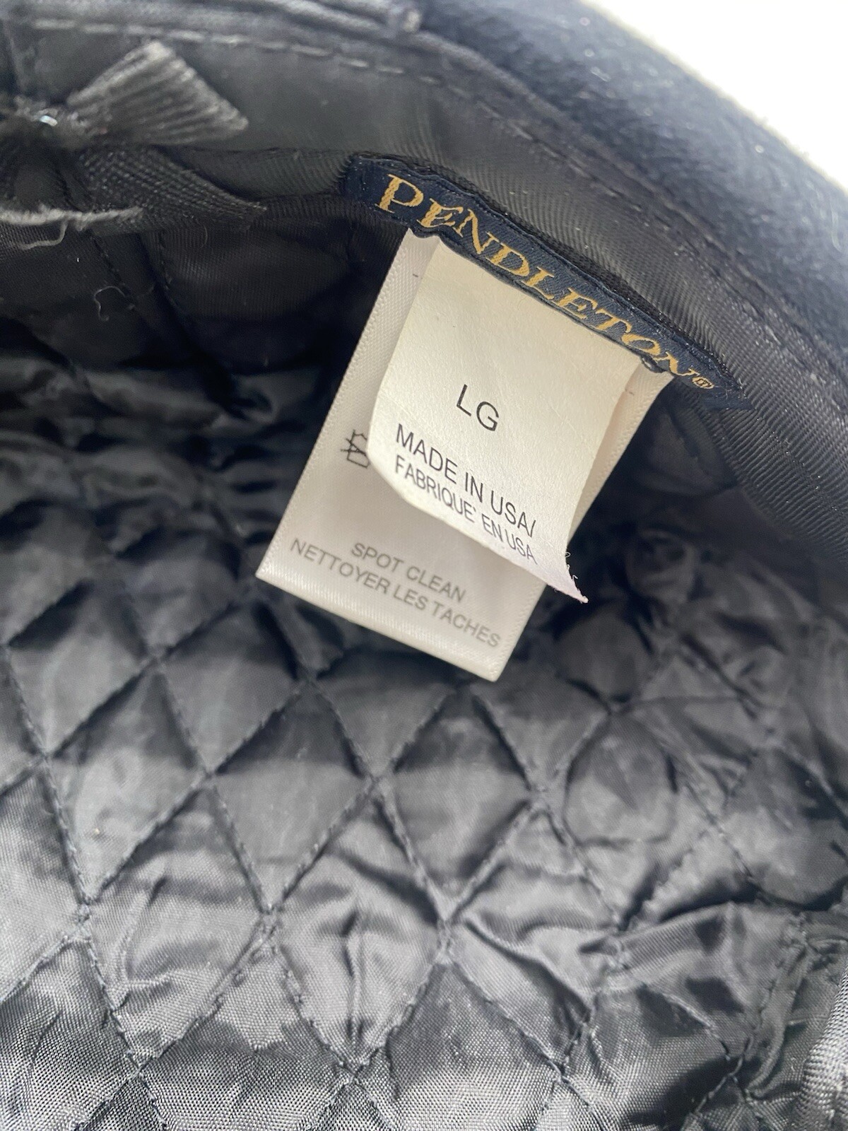 PENDLETON Men’s Hat Size Large Black - image 5