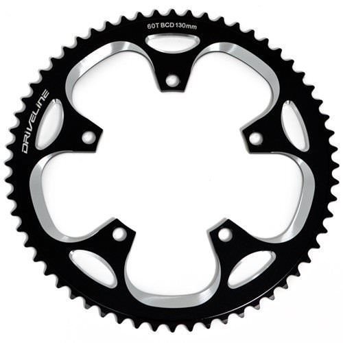 Driveline CNC 7075 Alloy 10/11 Speed Chainring 60T, BCD 130mm, Black #(未使用品) Driveline CNC 7075 Alloy 10/11 Speed Chainring 60T, BCD 130mm | eBay