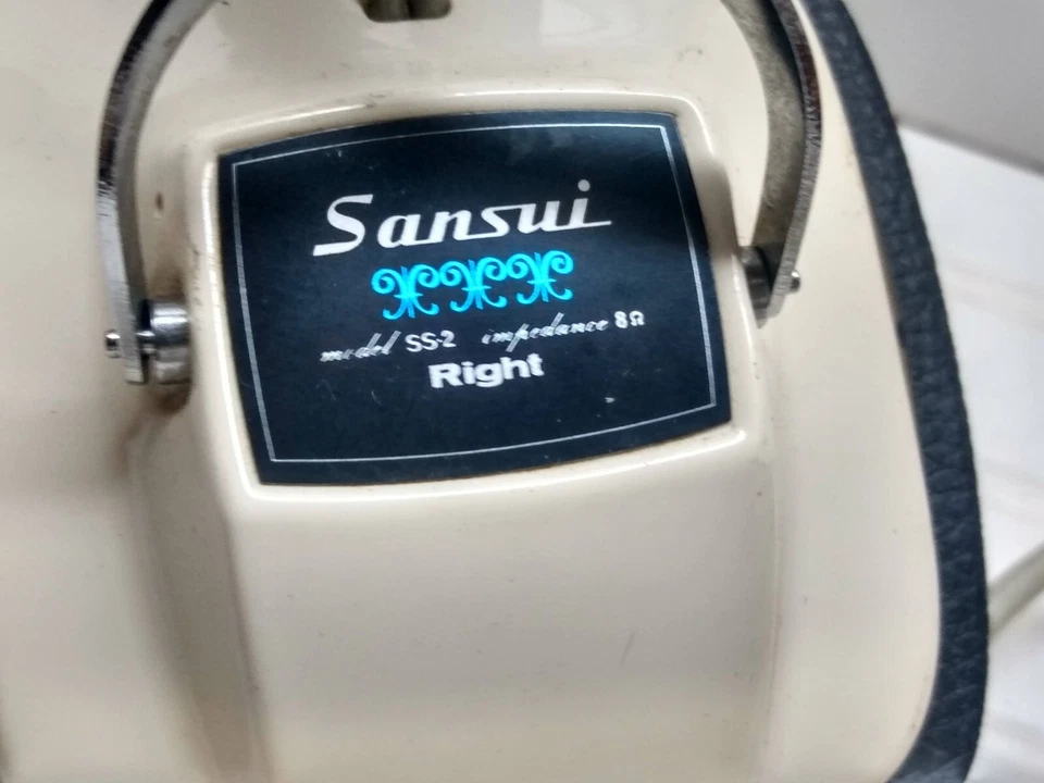 Auriculares estéreo con cable Sansui SS-2 diadema sobre la oreja 8 ohmios Japón Foto 3 de 4