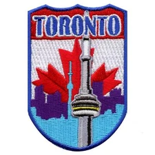 Toronto Canada Shield Embroidered Iron On Patch