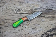 Custom Hand Forged Damascus Steel knife With beautiful Handle 