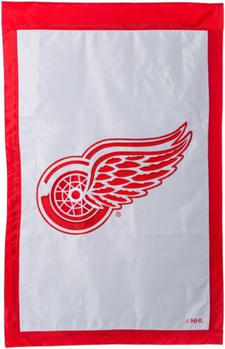 Detroit Red Wings NHL 28x44 Double (2) Sided Applique Banner Flag FREE US SHIP - Picture 1 of 1